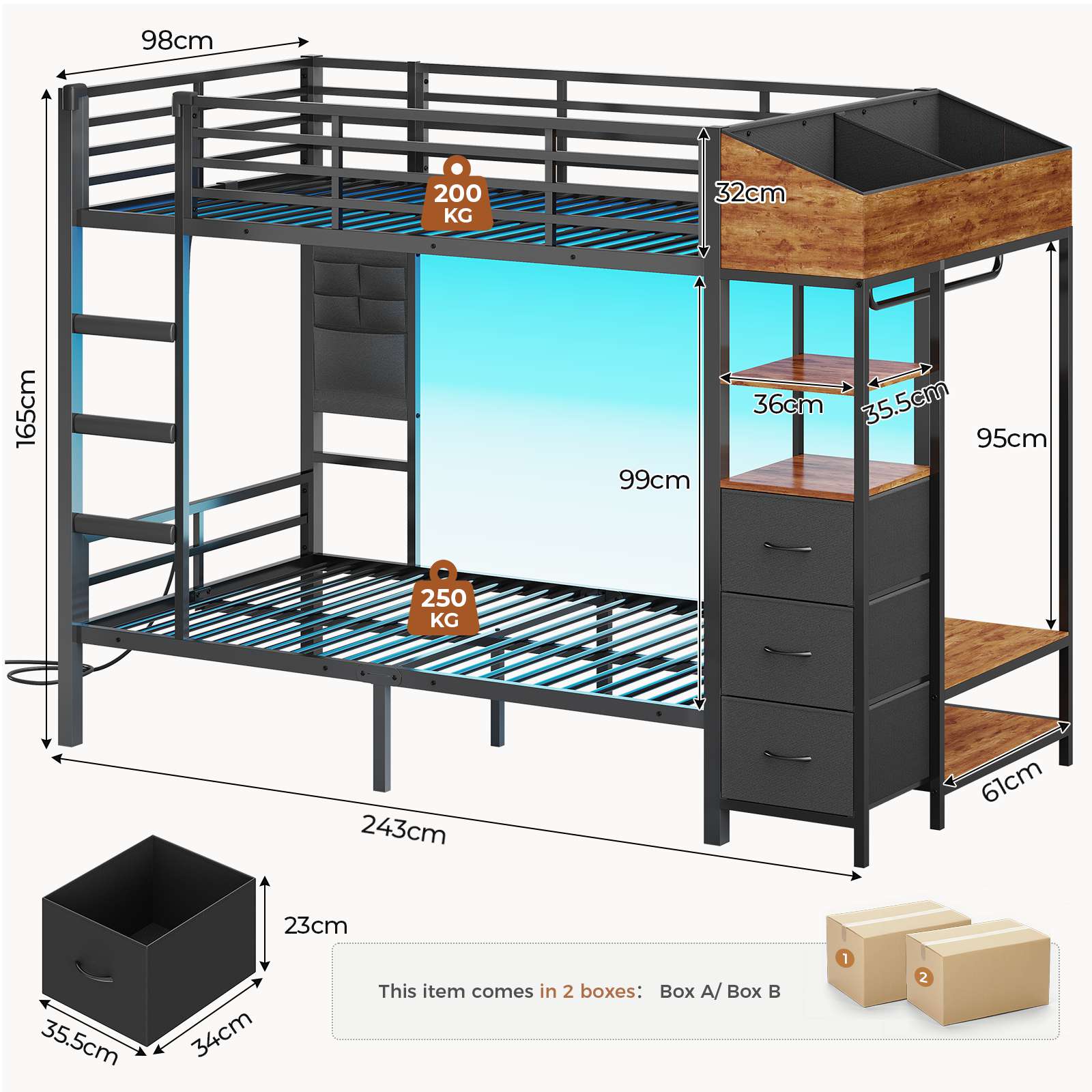 2 person desk